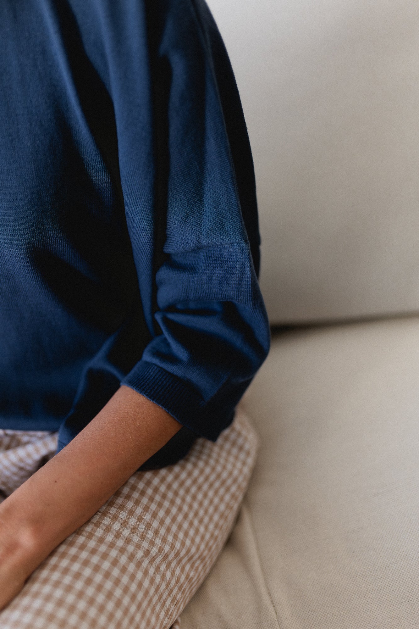 Lily oversized knit navy