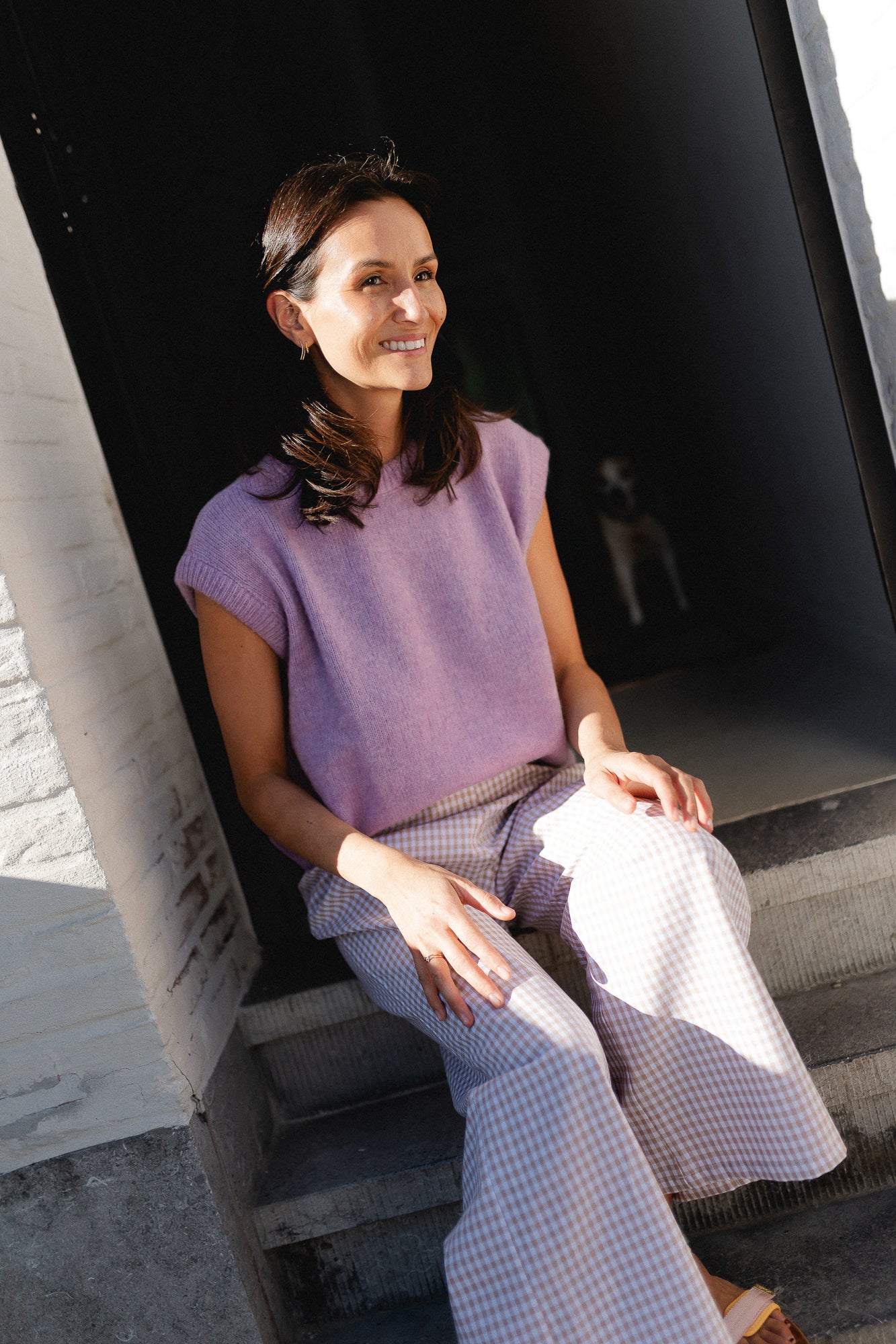 Frankie sleeveless knit lilac