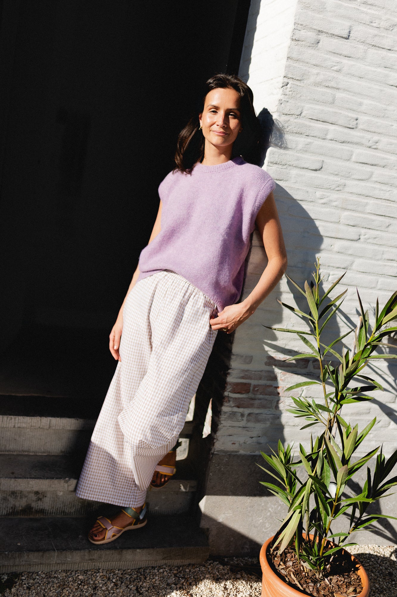 Frankie sleeveless knit lilac