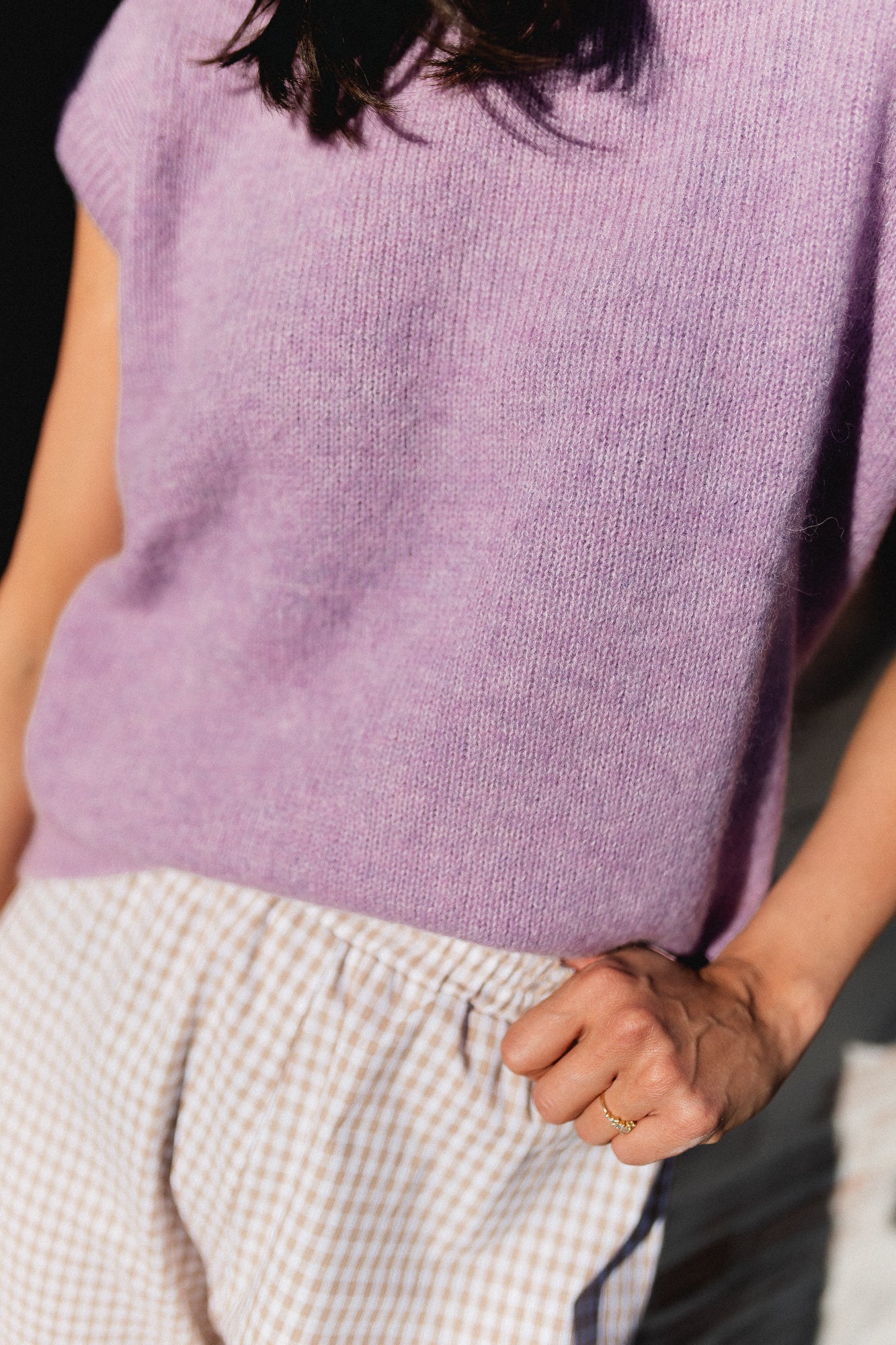 Frankie sleeveless knit lilac
