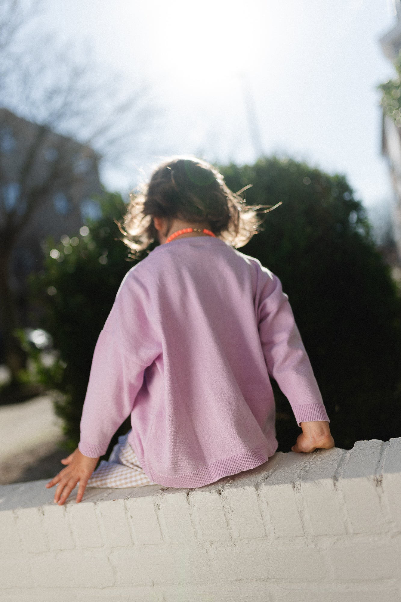 Little Lily oversized knit lilac