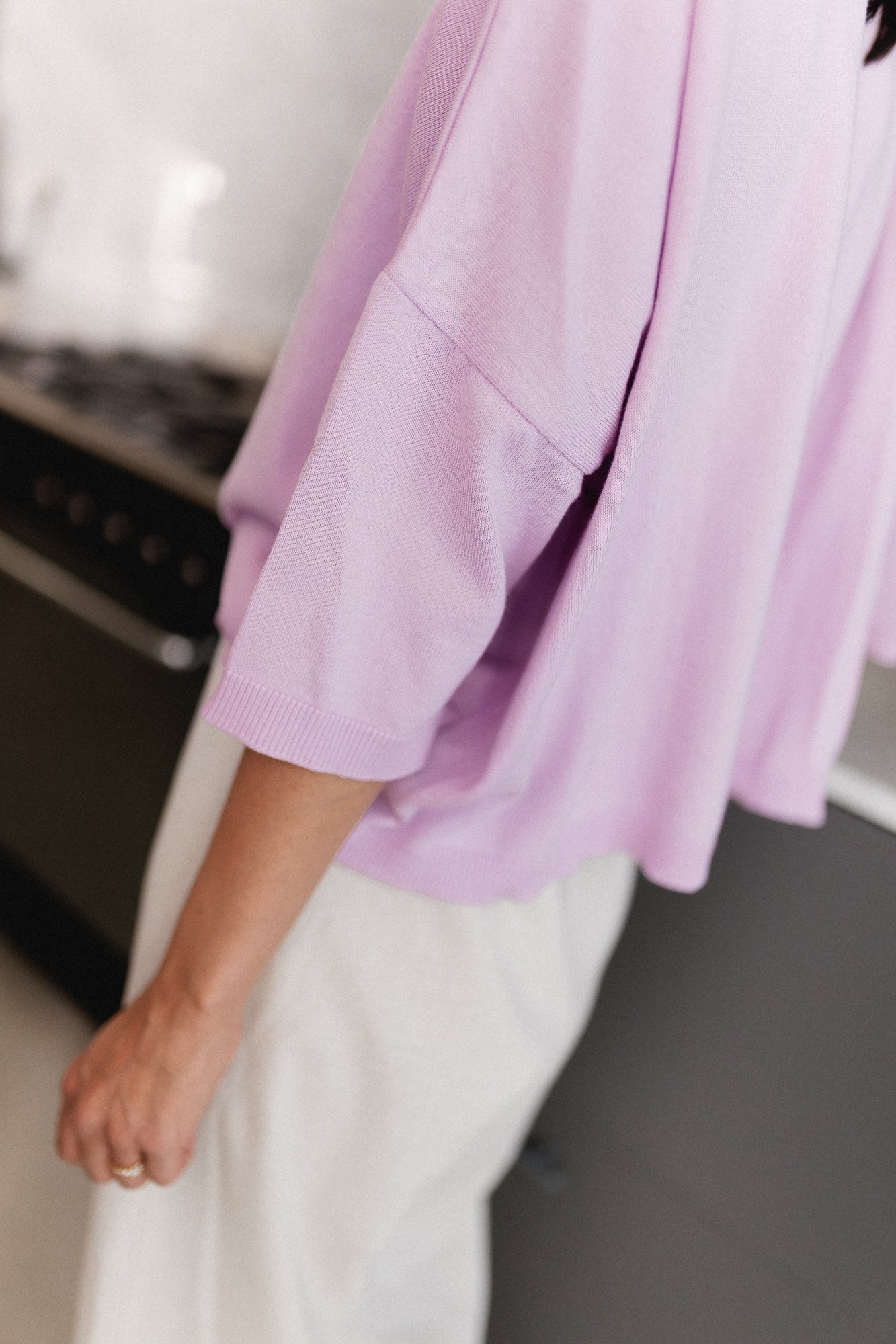 Lily oversized knit lilac