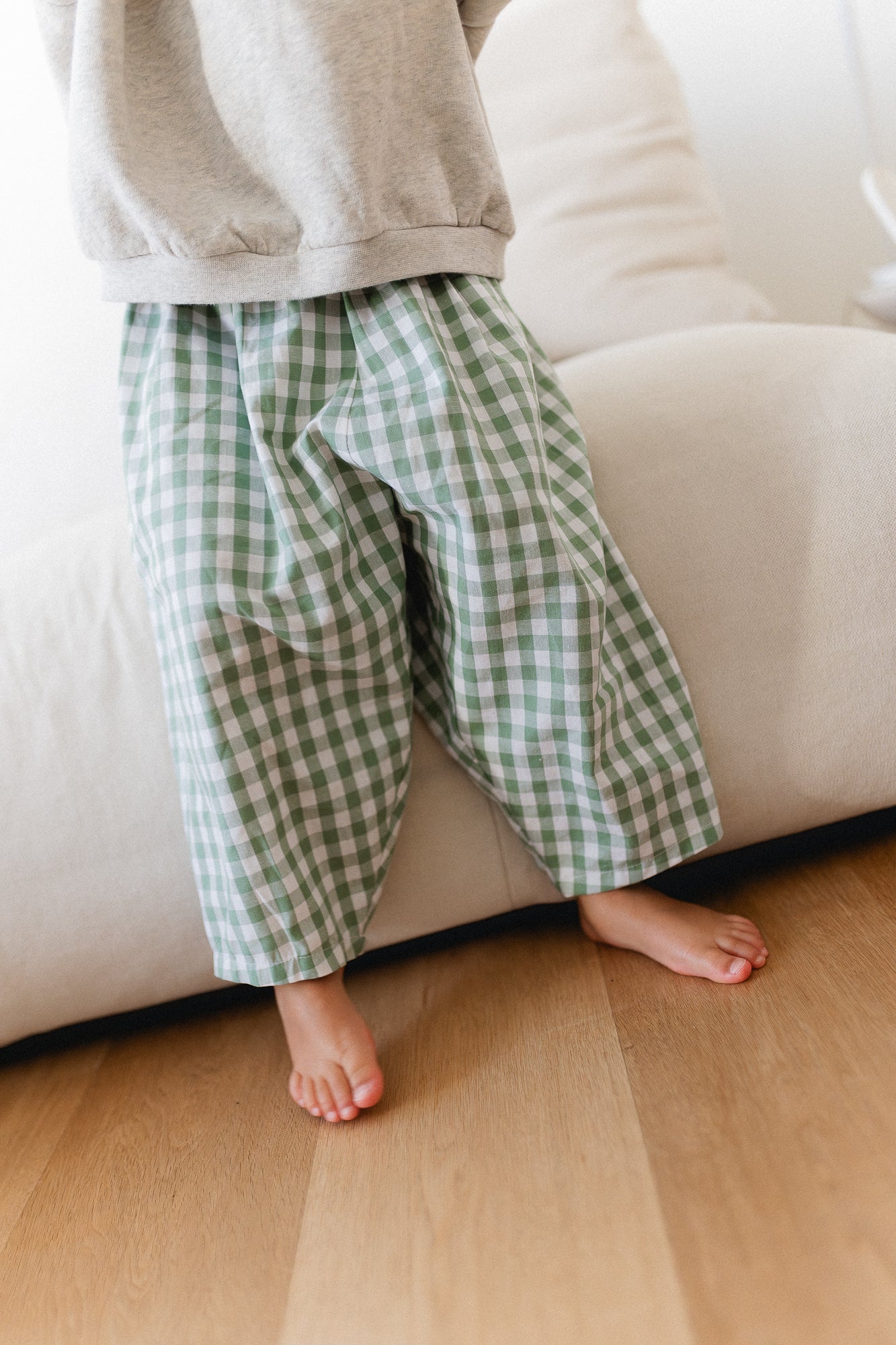 Little Thomas baggy pantalon vichy green