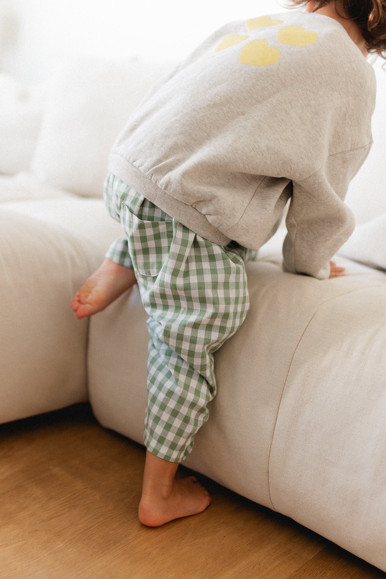 Little Thomas baggy pantalon vichy green