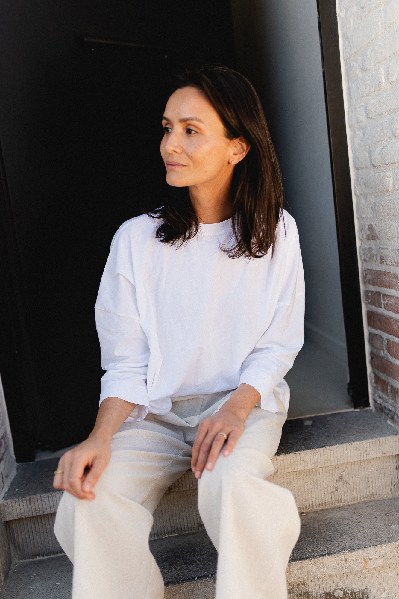 Manon oversized long-sleeved top