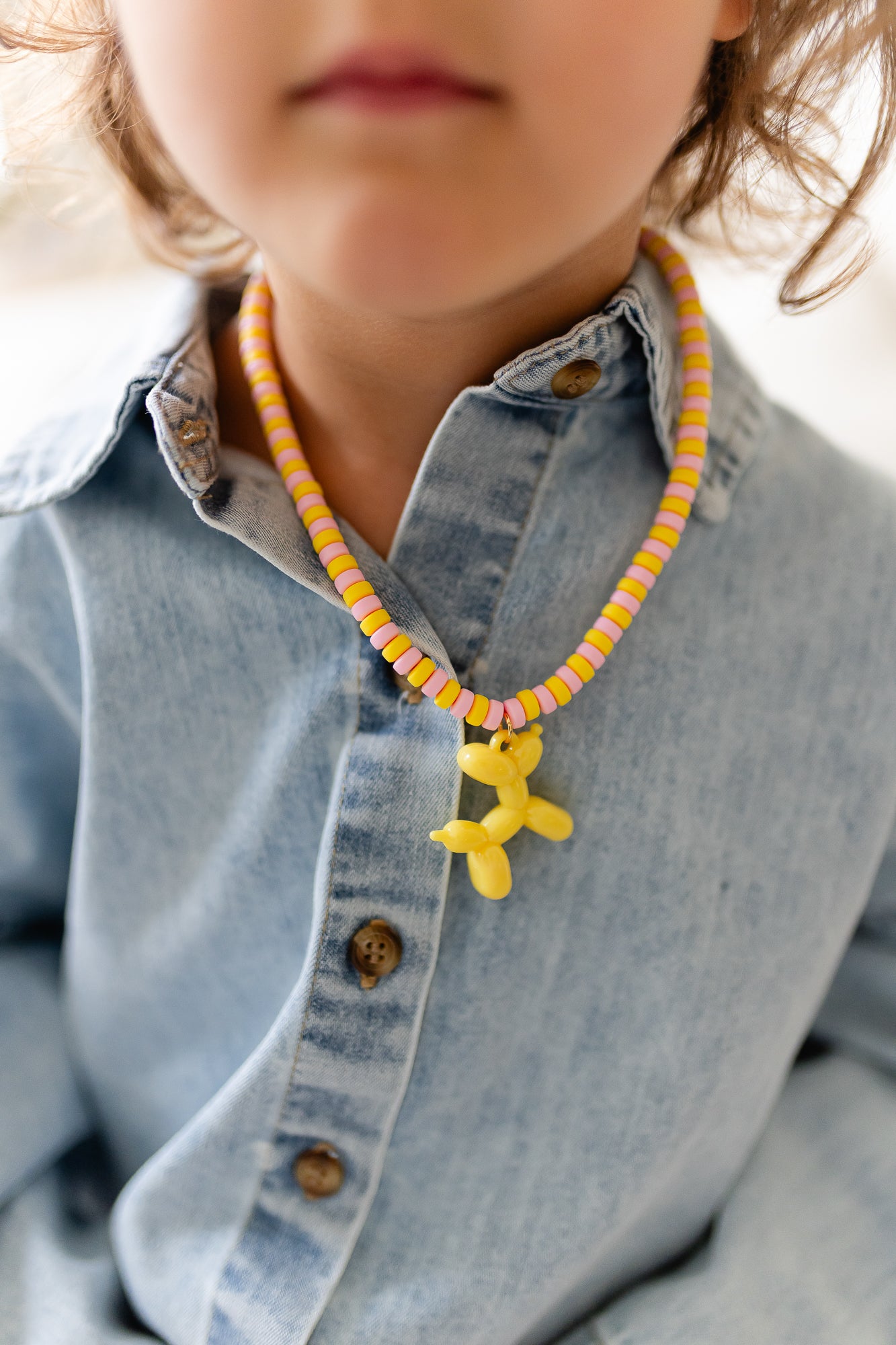 Kimchi necklace yellow puppy